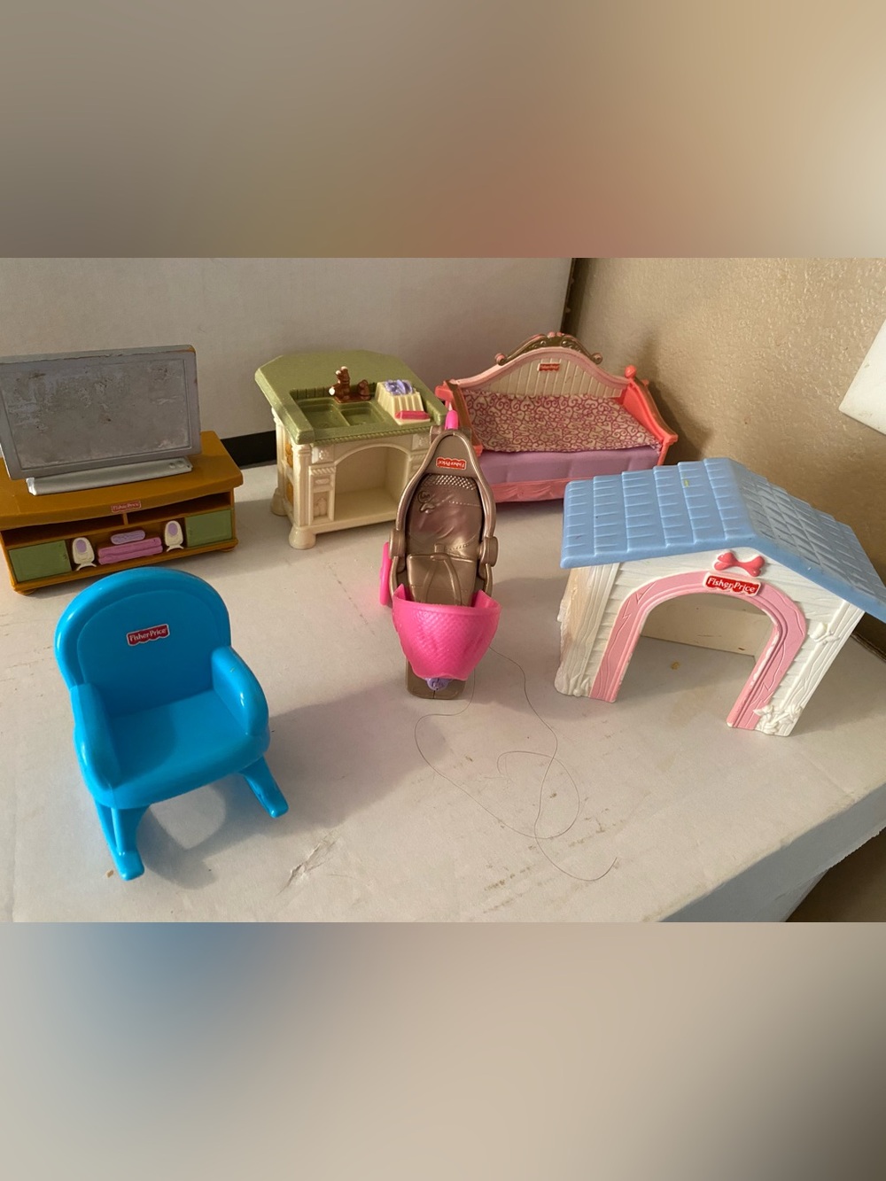 Fisher-Price Loving Family Dollhouse Furniture Lot of 6
